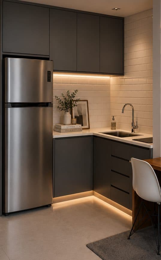 Cozinha compacta planejada